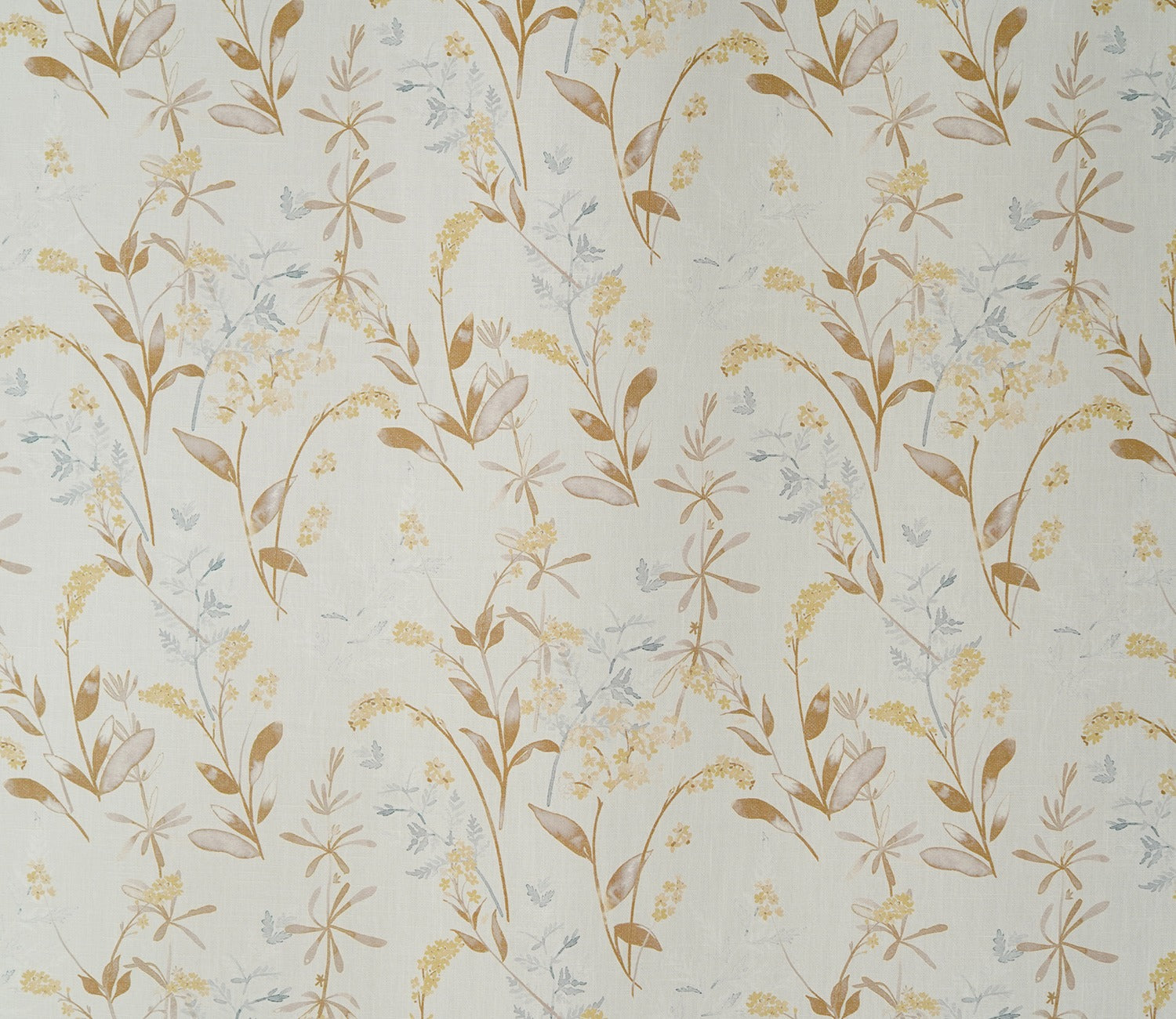 Cream Daisy Uplands Floral Print Light-Filtering Door Curtains Set of 2 (Cream, 7 Feet)