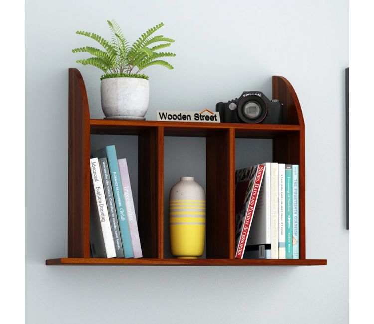 Frontus Wall Shelf (Honey Finish)