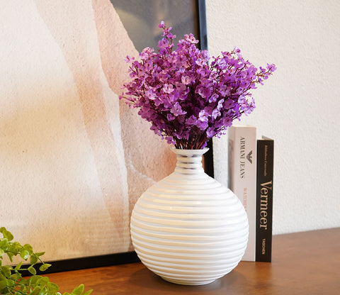 Orchid White Nook Vase Glass
