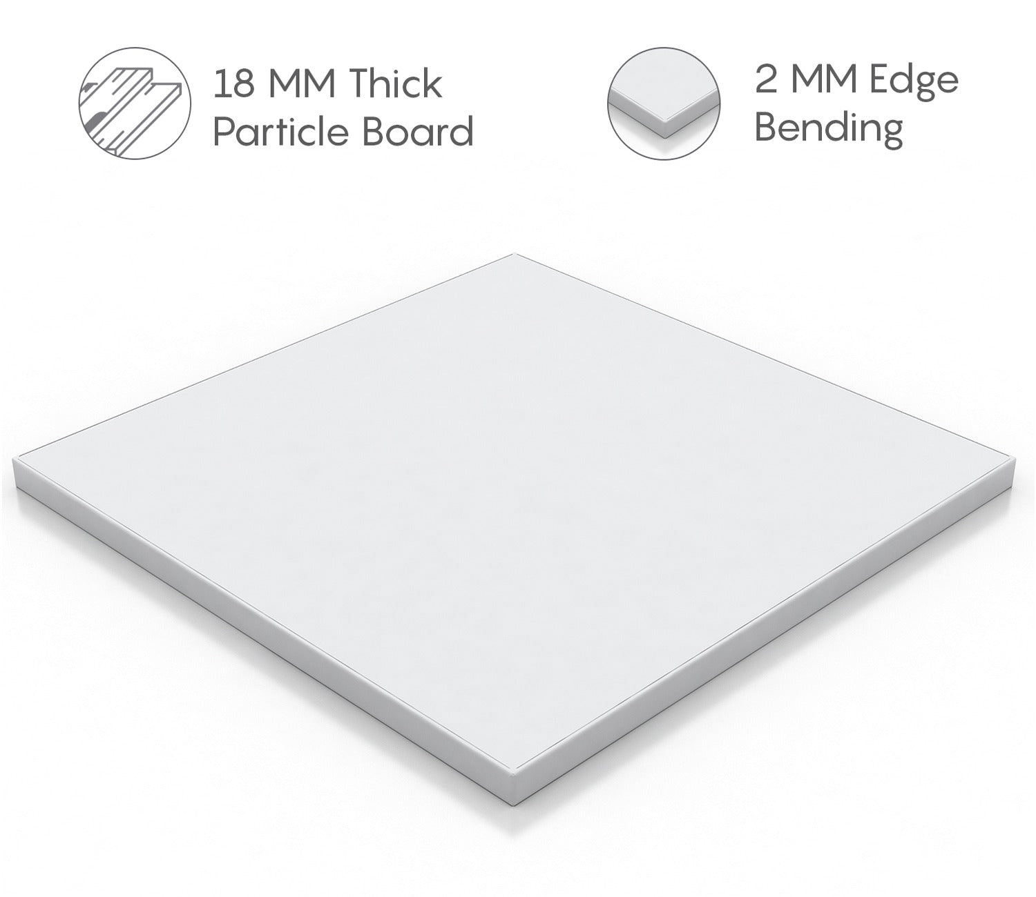 Clemency Bed without Storage (King Size, Frosty White Finish)