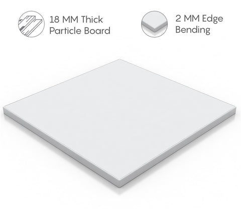 Armada Study Table (Frosty White Finish)