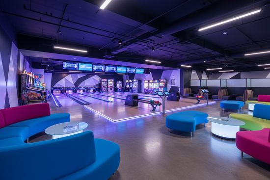 Gaming Centers - Bowling Alleys-Interior Design