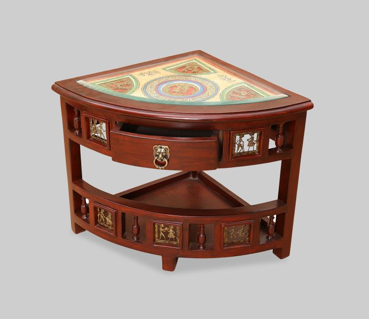 Quadro Corner Table with Storage
