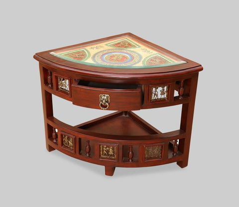 Quadro Corner Table with Storage