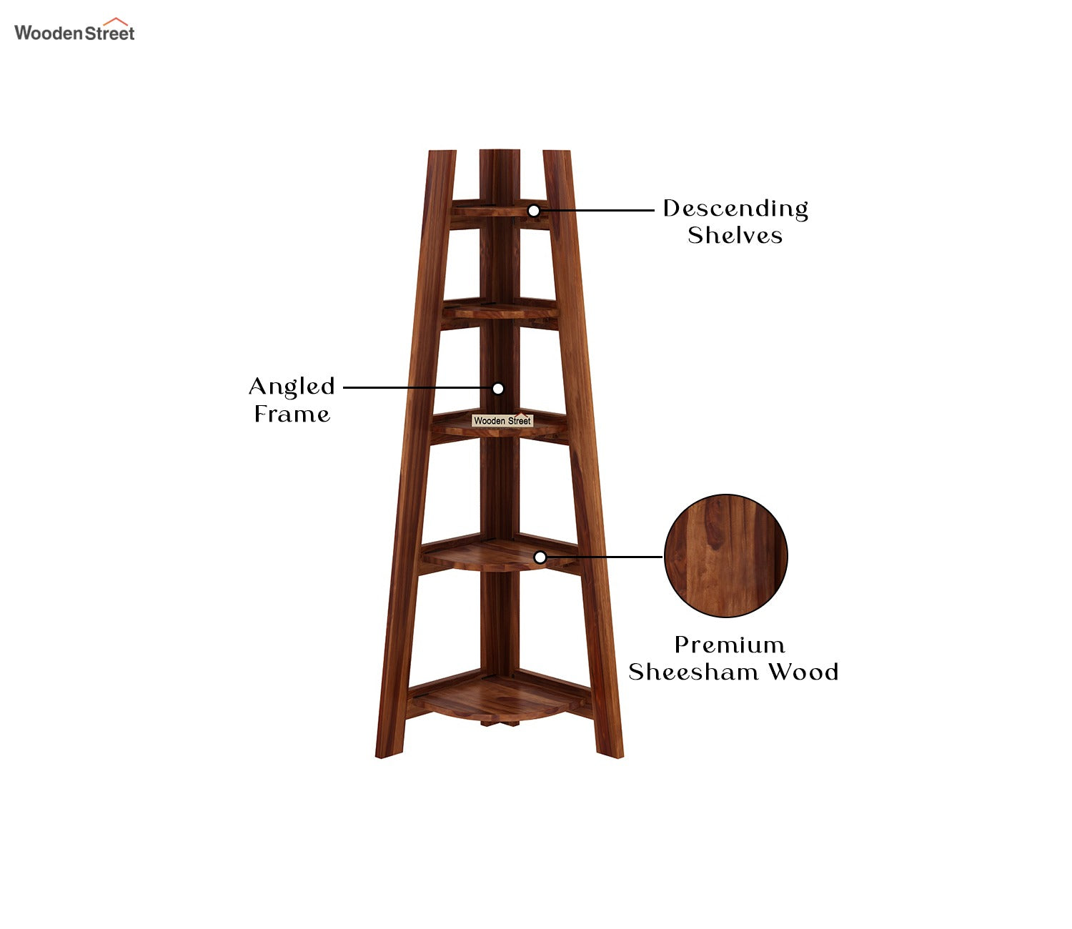 Juniper Book Shelf (Honey Finish)