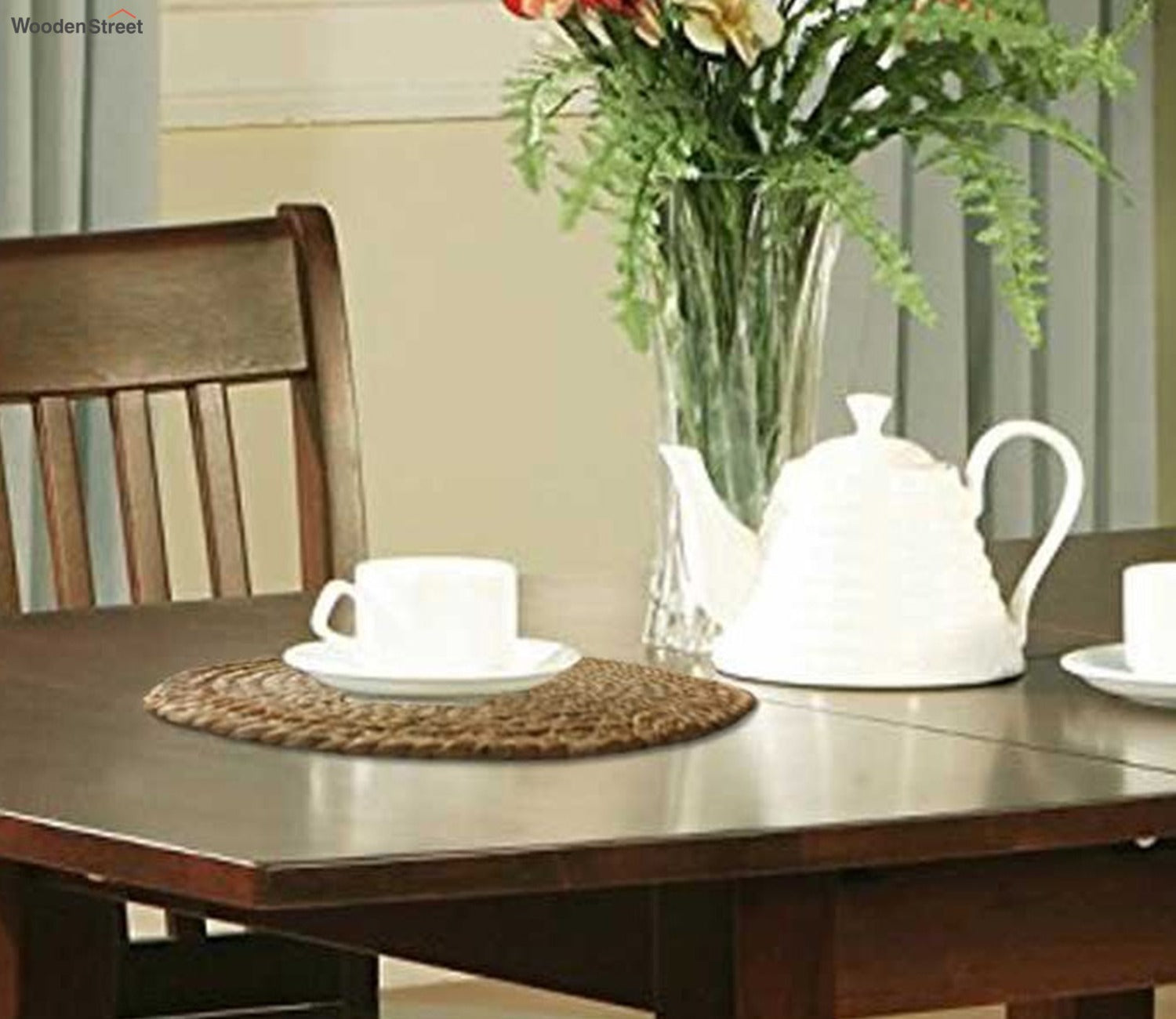 Jute Braided Round Table Placemats - Set of 2