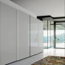 Trueliving 3 Door Sliding White wardrobe  in Laminates Finish (1524MM X 609MM X 2438.4MM)