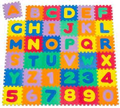 Trueliving Kids Puzzle 36 Tiles Educational Interlocking alphabet puzzle mat
