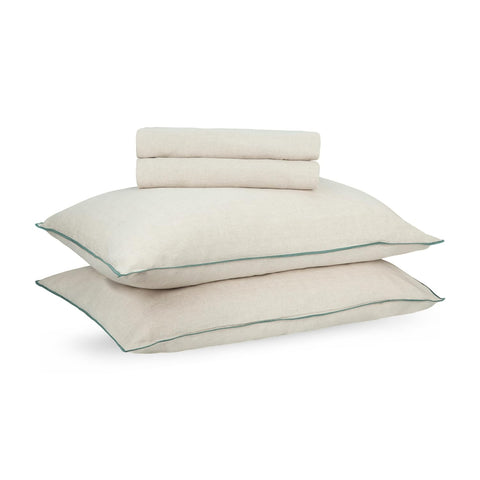 Luxury Pure Linen Bedding Set – Beige Dunes | King Size | Hospitality Collection