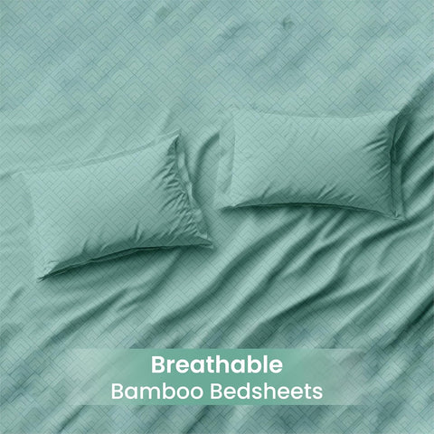 Mush Bamboo Premium 300 TC Geometric Bamboo Bedsheet Set