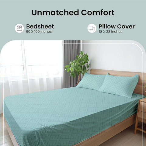 Mush Bamboo Premium 300 TC Geometric Bamboo Bedsheet Set