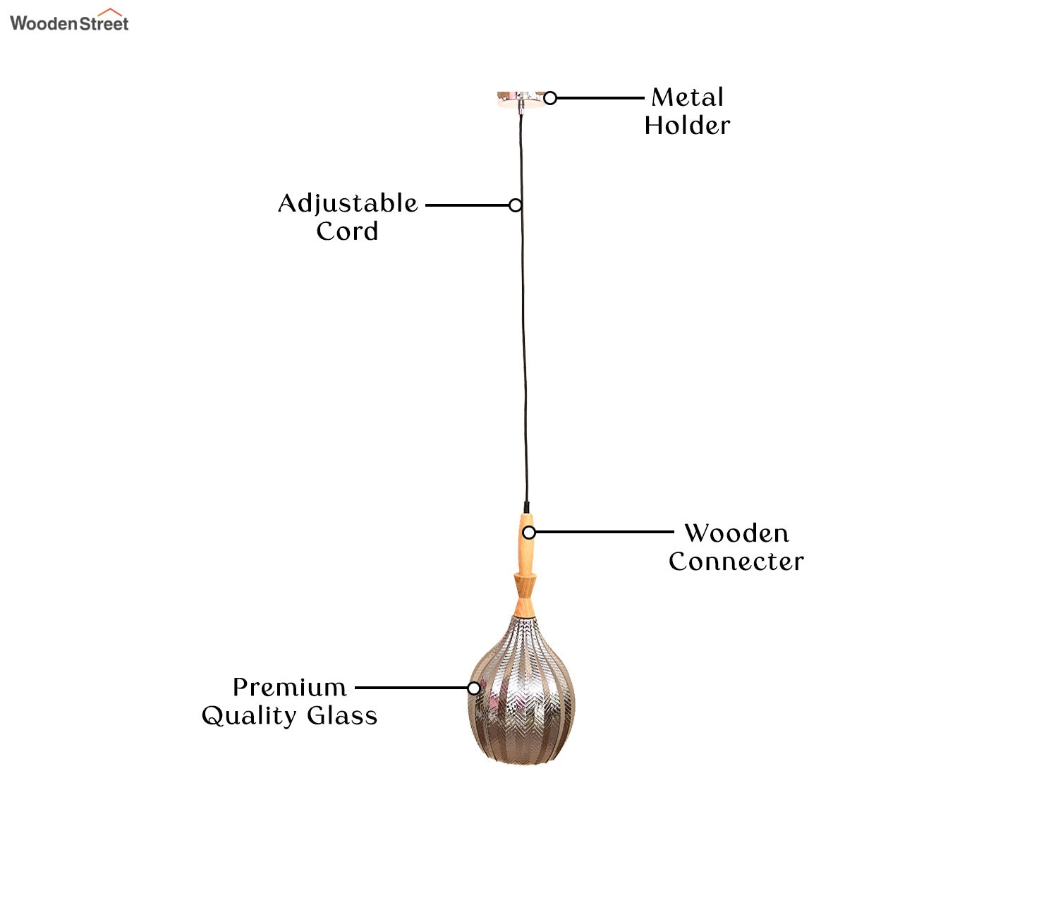Mariana Pendant Light (Smokey Grey)