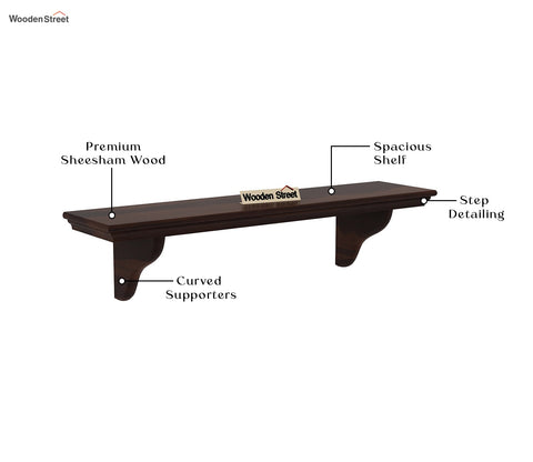 Keller Wall Shelves (Walnut Finish)
