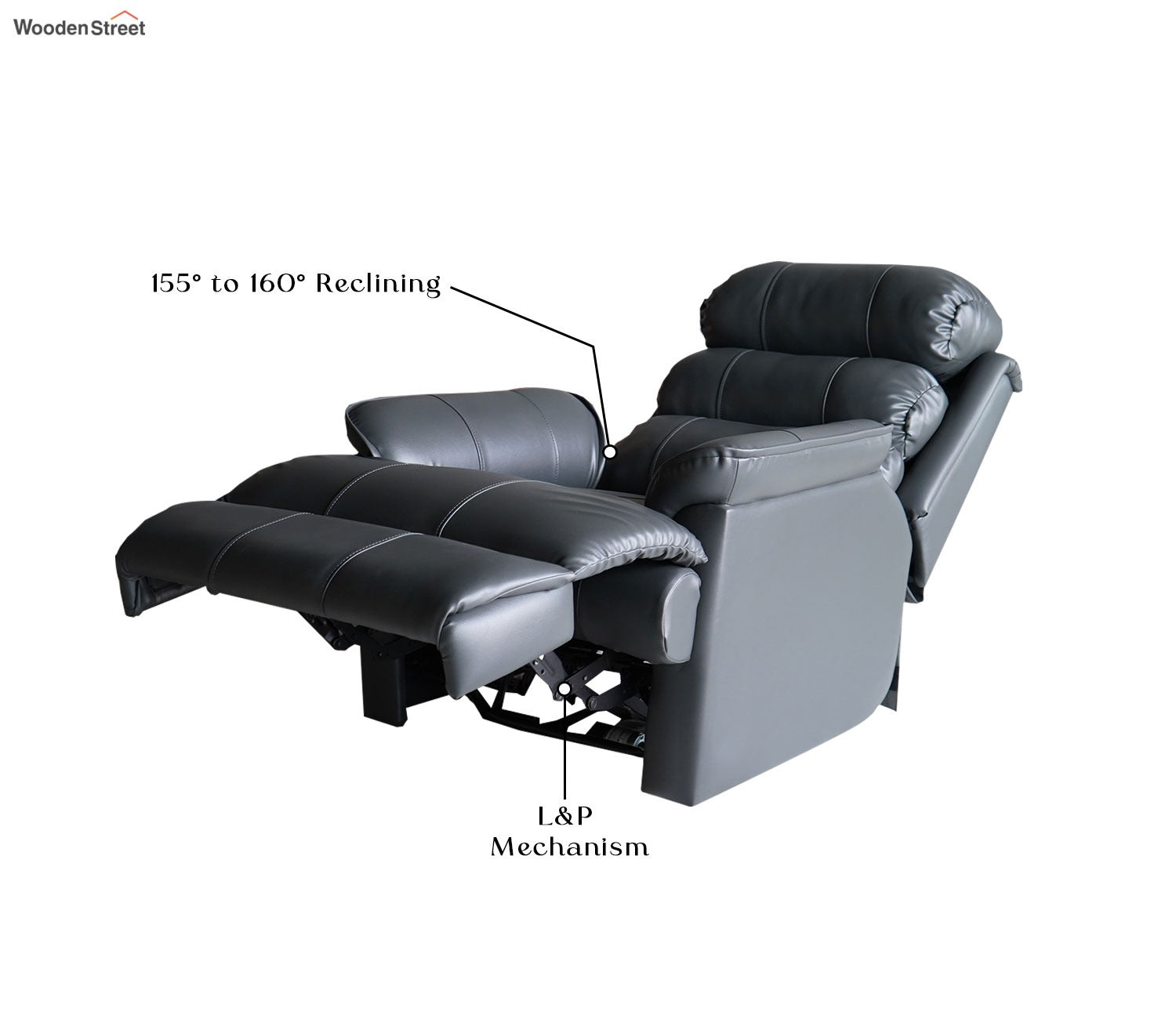 Valencia Motorized Recliner Sofa (Blue)