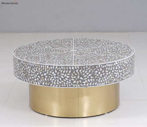 Isla Floral Designed Mother of Pearl Coffee Table