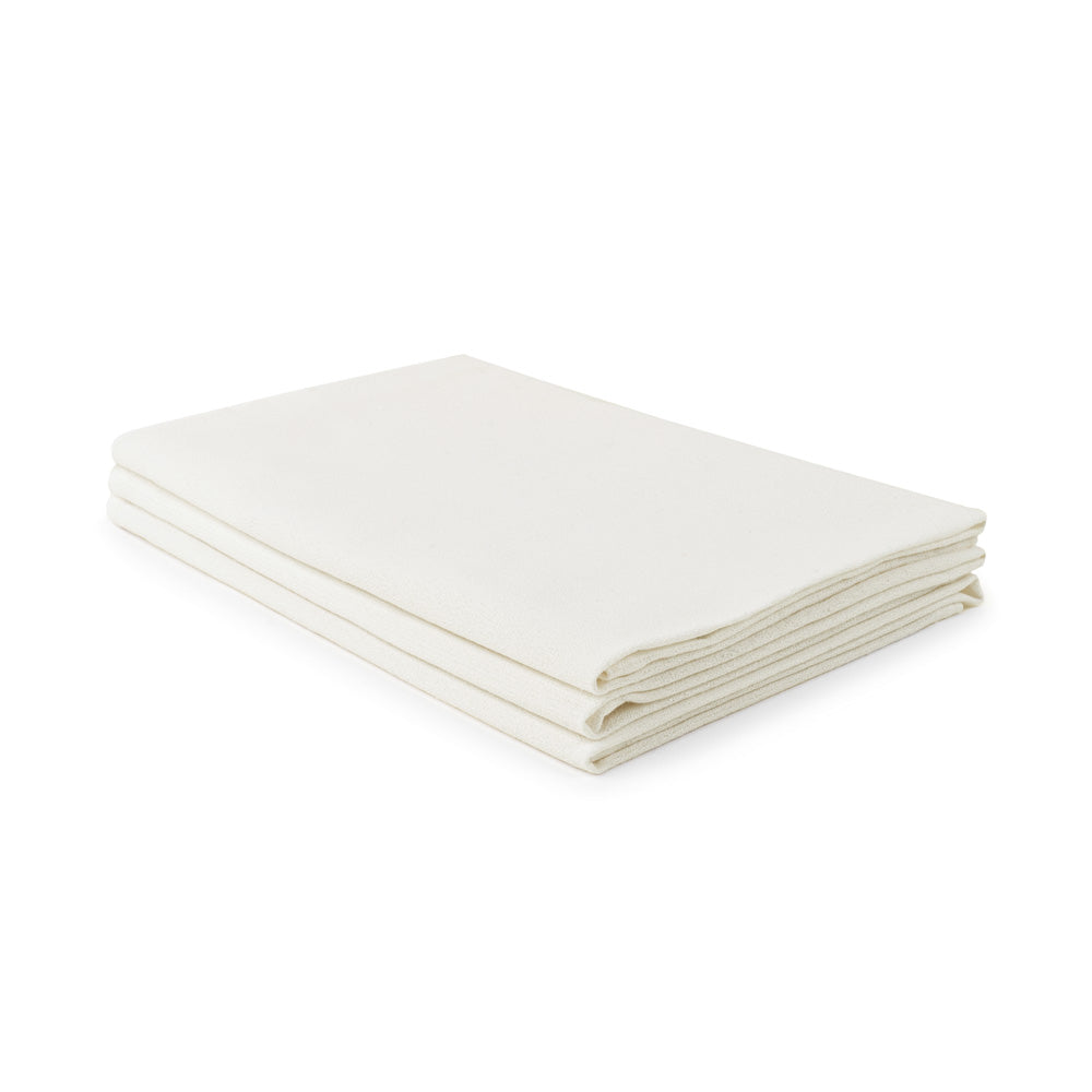 Cotton Linen Tea Towel 260 gsm White