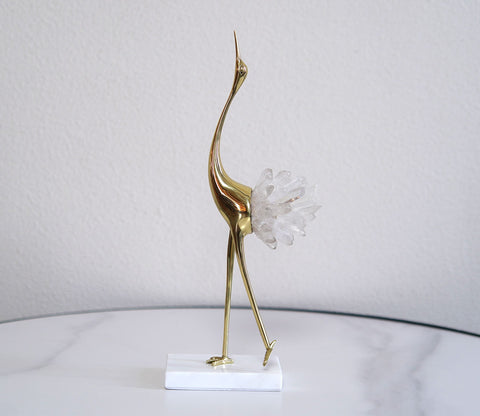White Wonders Crane Table Decor Figurine (L, White)