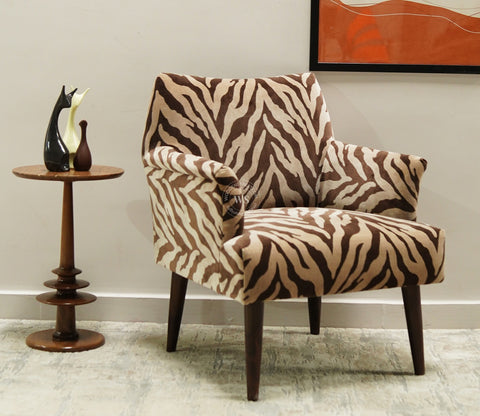 Acosta Lounge Chair (Caramel Zebra)
