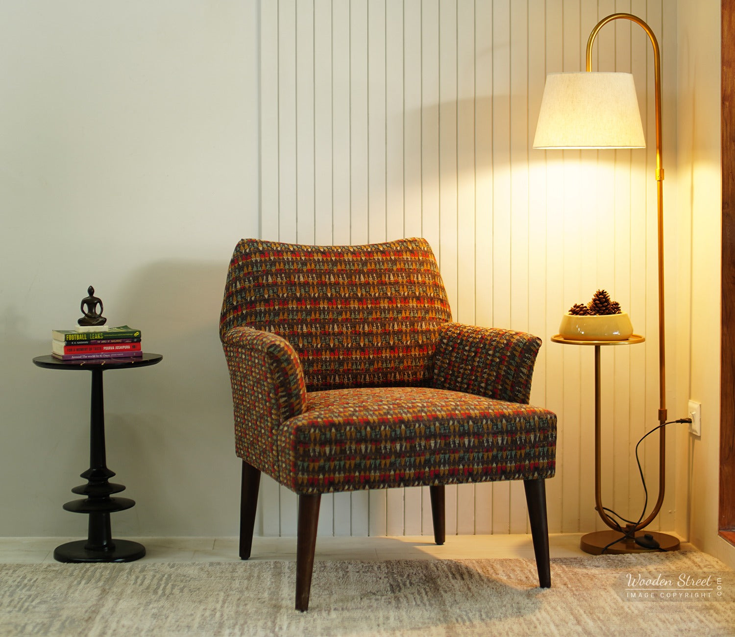 Acosta Lounge Chair (Berry Diamonds)