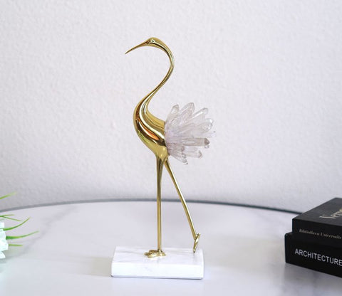 White Wonders Crane Table Decor Figurine (M, White)