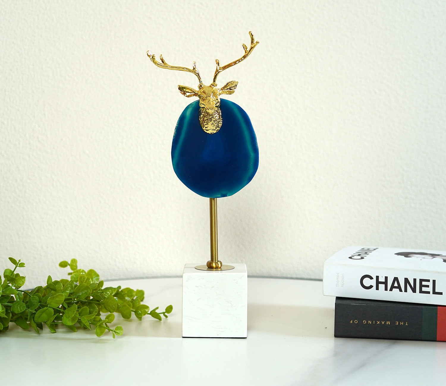 Timeless Deer Charms Alloy Figurine (Gold, S)