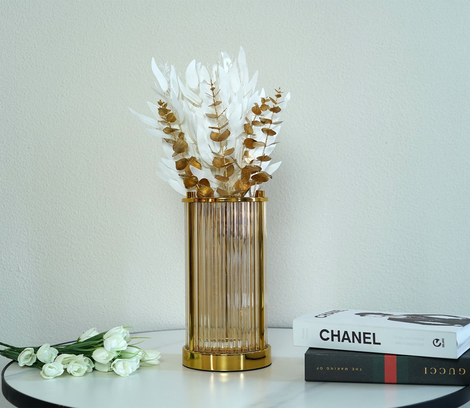 Bloom Golden Shelter Vase