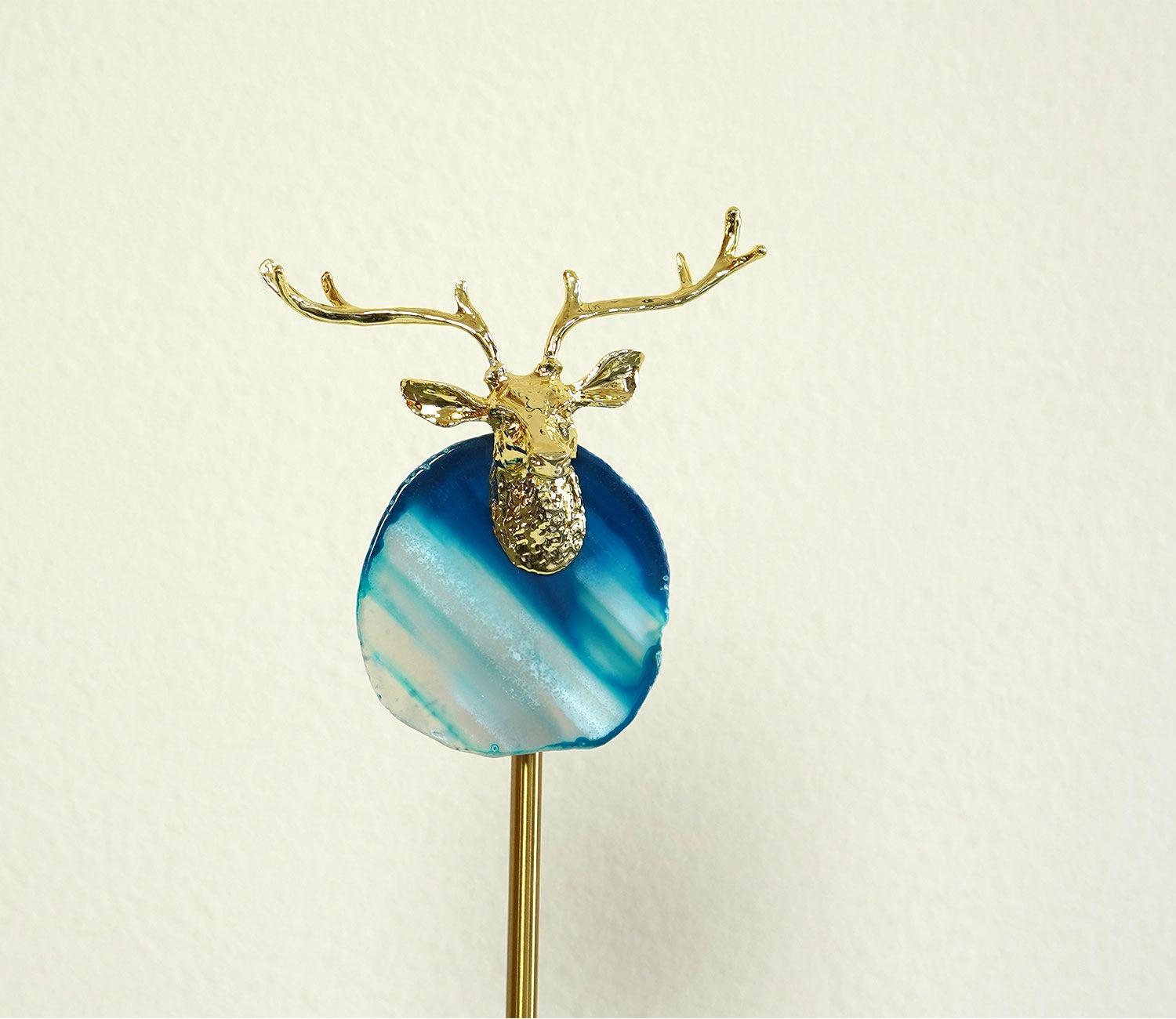 Timeless Deer Charms Alloy Figurine (Gold, L)