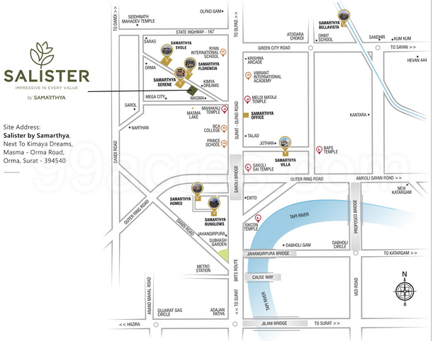 Samarthya Salister  Masma, suratSamarthya group 2-3 bhk