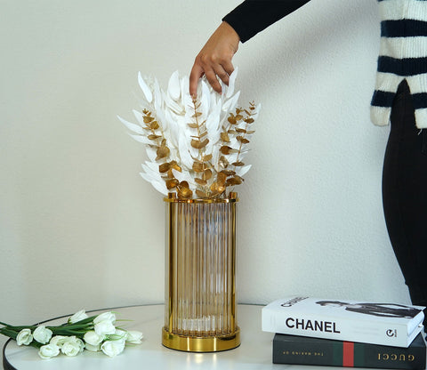 Bloom Golden Shelter Vase