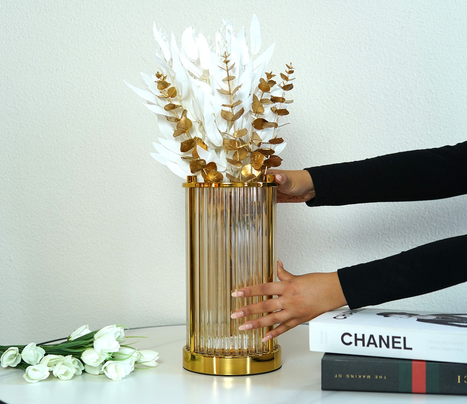 Bloom Golden Shelter Vase