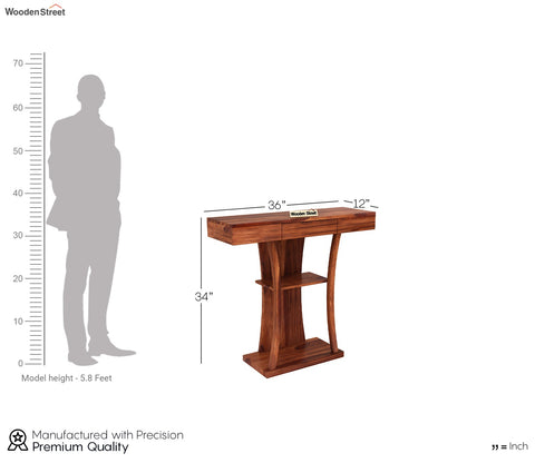 Sirin Console Table (Honey Finish)
