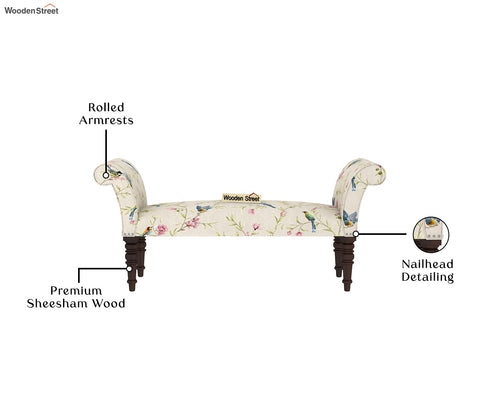 Paloma Bench (Cream Robins)