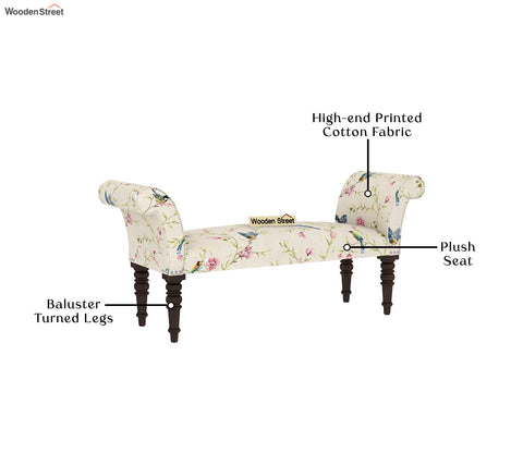 Paloma Bench (Cream Robins)