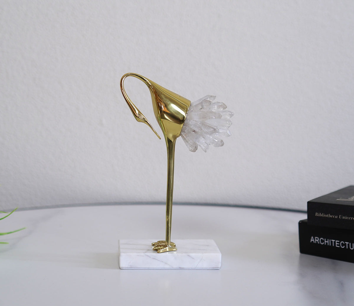 White Wonders Crane Table Decor Figurine (S, White)