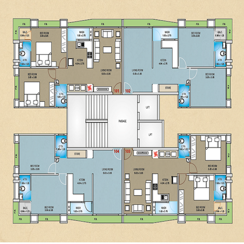 Maxiple The Address Vesu, surat 2 Bhk 75 lacs