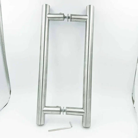 arris Stainless Steel ZGH-07 H Type Glass Door Handle, For Home,Hotel Etc 300mm