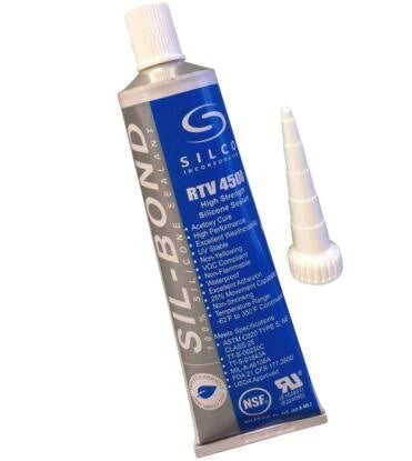 GREE Silicone RTV 4500 FDA Grade High Strength Silicone Sealant, Clear (2.8 fl.oz)