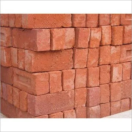 Red Clay Brick Rectangular Shape For Construction Use Size 9.5x5x3 Inch