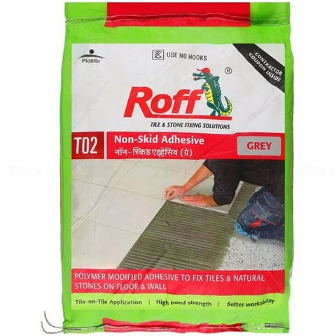 Roff Non-Skid (T02) 30 kg Grey Tile Cementitious Adhesive