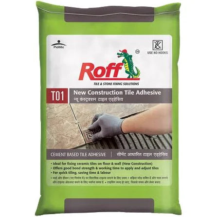 Roff New Construction (T01) 30 kg Grey Tile Cementitious Adhesive
