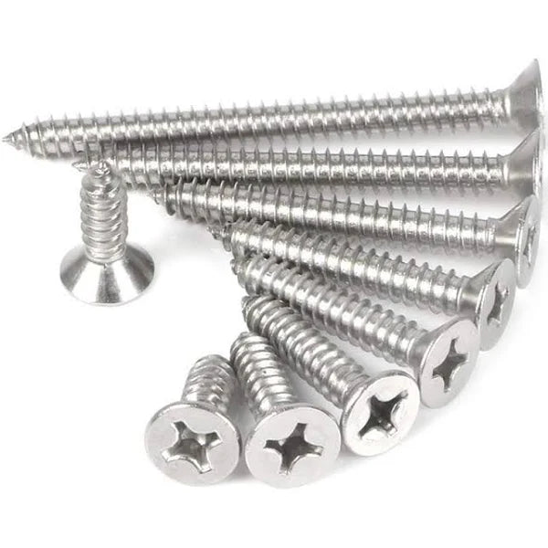 Stainless Steel Phillips Star Head Screws for Fixing Wood, Plywood, Paster Boards (8 x 8)MM