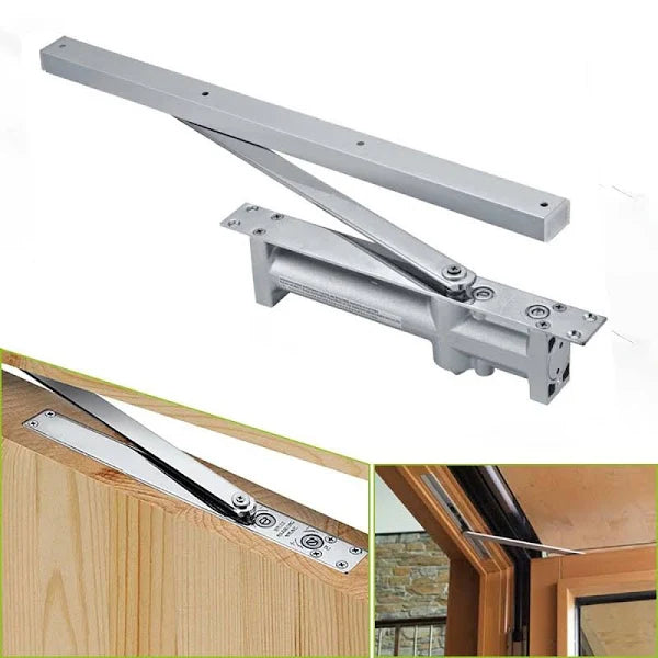 ENOX ITS 3870Automatic Hydraulic Double Speed Aluminium Concealed Pelmet Arm Door Closer Premium Heavy Duty for Residential/ Commercial Purpose with (EN2-5)