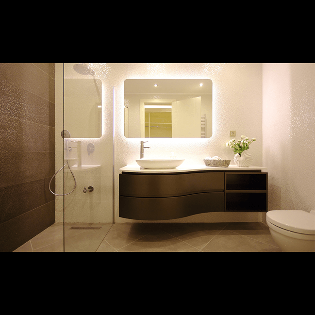 Trueliving Royal Feel Multicolor Vanity Wash Basin with Cabinet for Bathroom (Standard (Between 20-40 In Width, 30-40 In Height)