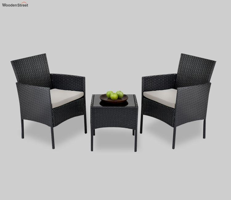 Black Set of 3 Peice Sofa Chair
