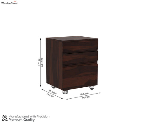 Frodo Study Table Cum Shelf (Walnut Finish)