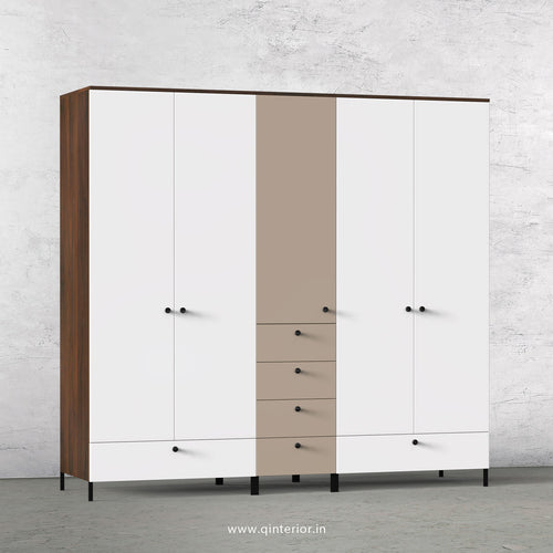 True-living Wardrobe with 2 Drawers in Walnut Rigato Colour
