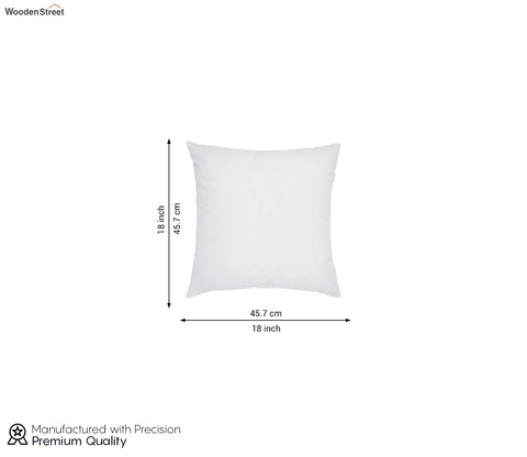 White Synthetic Fill Cushion - 18 x 18 inch