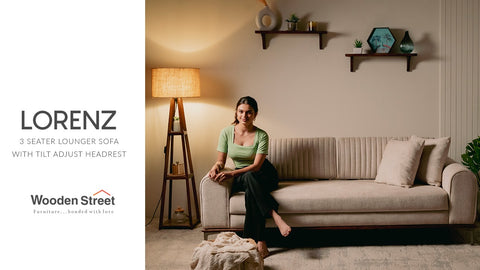 Lorenz 3 Seater Sofa (Cotton, Jade Ivory)